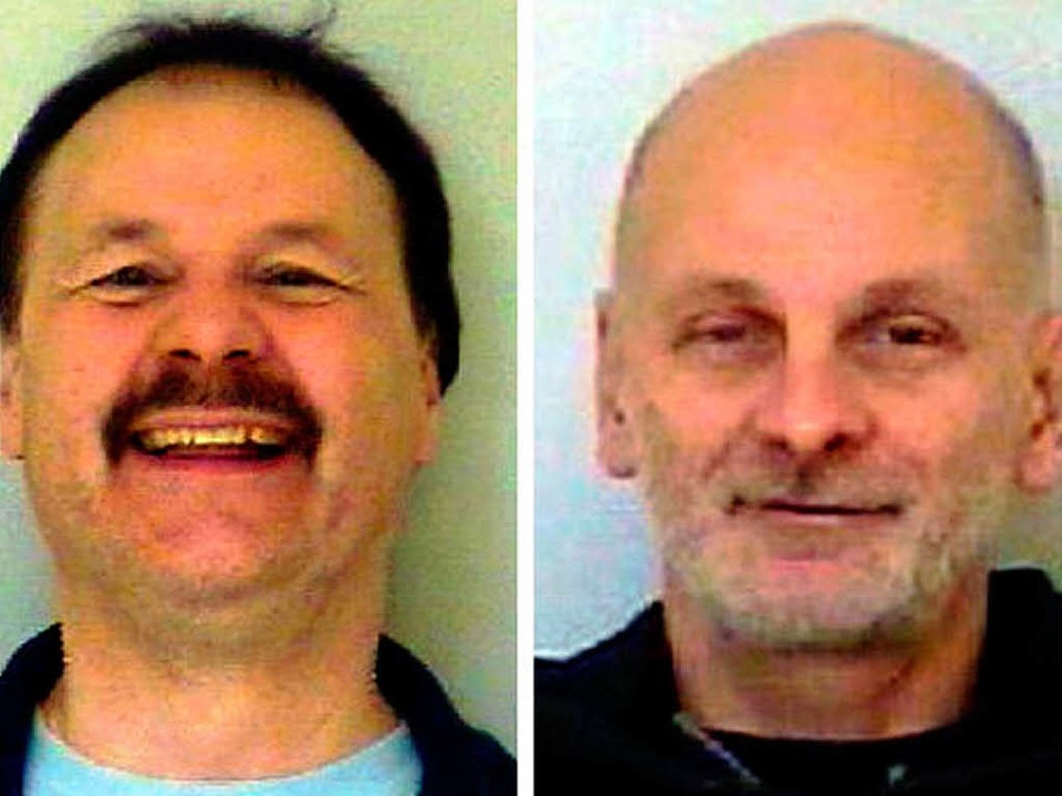 Ausbrecher: Michael Heckhoff (links) w...lski (rechts) ist noch auf der Flucht.  | Foto: dpa