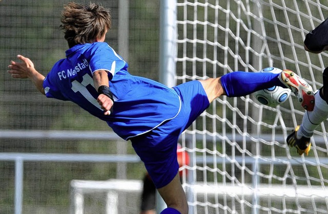 Alexander Ambs war beim Remis des FC N... der spielstrkste Akteur der Blauen.   | Foto: Seeger