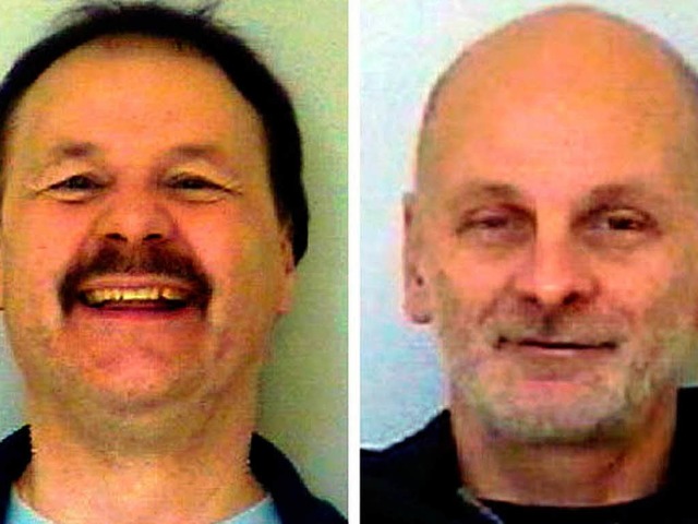 Ausbrecher: Michael Heckhoff (links) w...lski (rechts) ist noch auf der Flucht.  | Foto: dpa