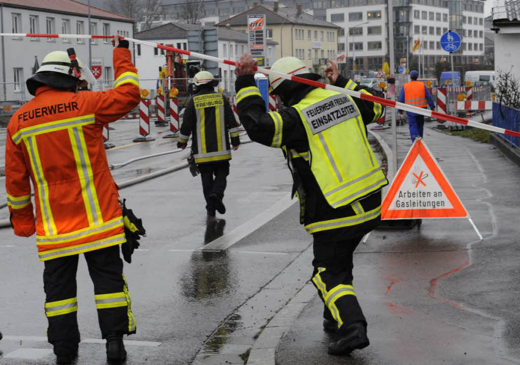 Die Feuerwehr vor Ort