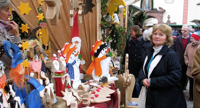 Reger Betrieb herrschte am ersten Adve...g beim Weihnachtsmarkt in St. Mrgen.   | Foto: Eva Weise