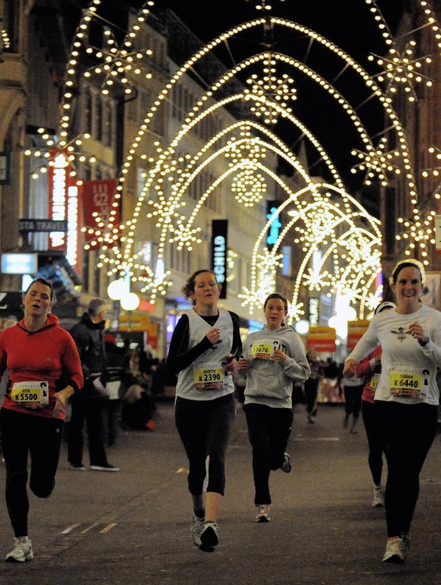 Mehr Starter denn je hatte der 27. Basler Stadtlauf.   | Foto: Meinrad Schn