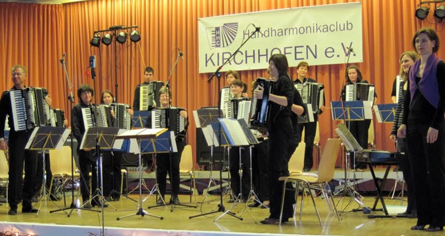 Das Hauptorchester des HHC Kirchhofen beim Jahreskonzert.   | Foto: Michael Gilg