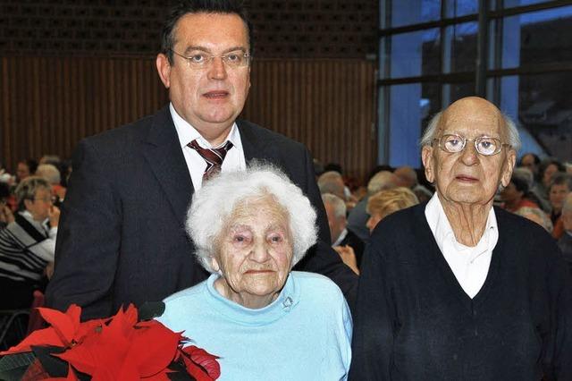Mit 94 und 95 Jahren beim Altennachmittag
