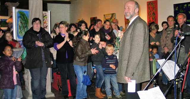 Viele Besucher konnte Brgermeister Sc...usstellung in der Kornhalle begren.   | Foto: Ruth Seitz