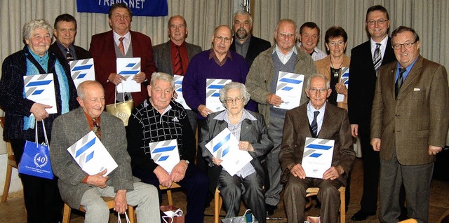 Langjhrige Mitglieder ehrte die Transnet.   | Foto: transnet