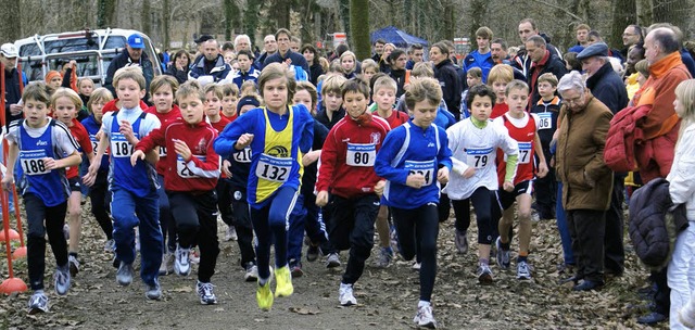 Groe Teilnehmerfelder gab es beim Crosslauf im Freiburger Mooswald.    | Foto: runME.de