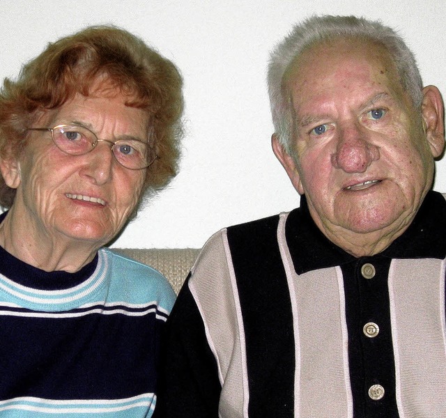 Seit 60 Jahren ein Paar: Herta und Alfred Seidel   | Foto: Alfons Ebner