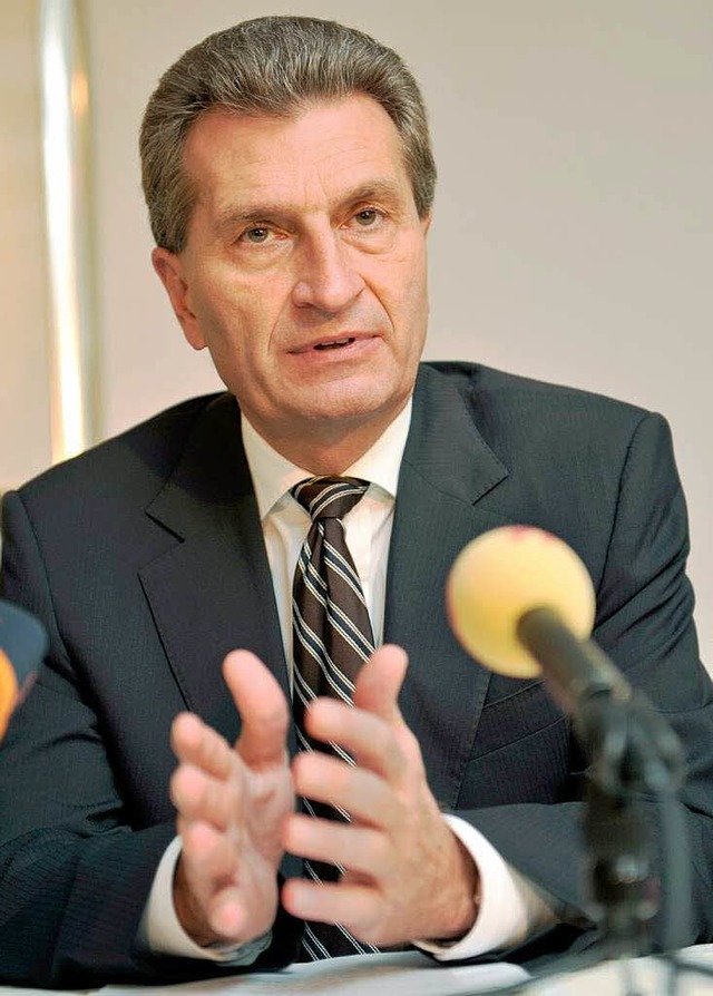 Bald in Brssel: Gnther Oettinger.  | Foto: dpa