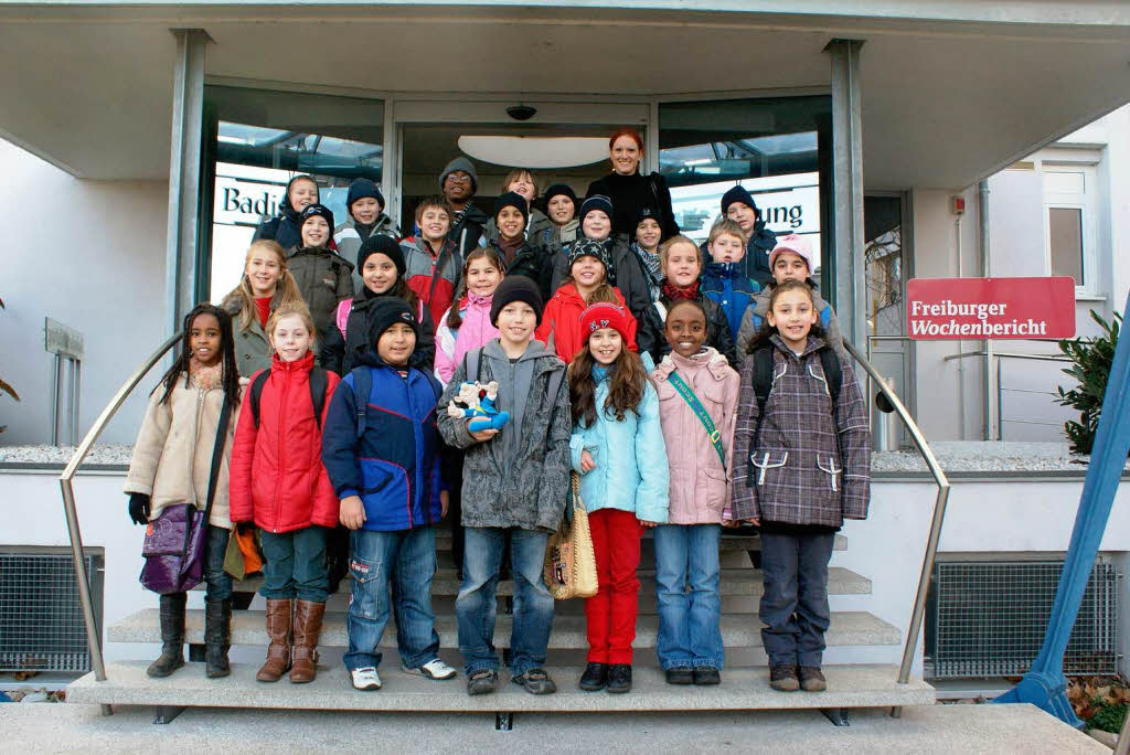 Die Klasse 4b der Luisenschule Lahr mit ihrer Lehrerin Frau Lachenwitzer