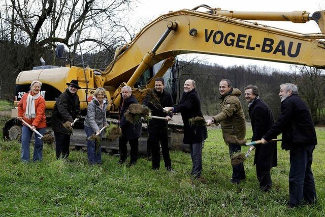 Das Baugebiet in Heiligenzell wird erschlossen