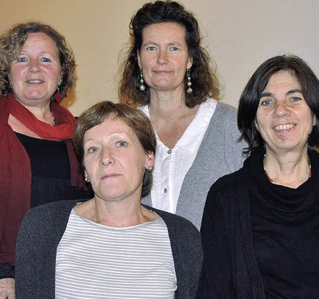 Der Vorstand des Vereins Nichtsdestotr...neider, Gundel Maier und Birgit Vaith   | Foto: Ruda