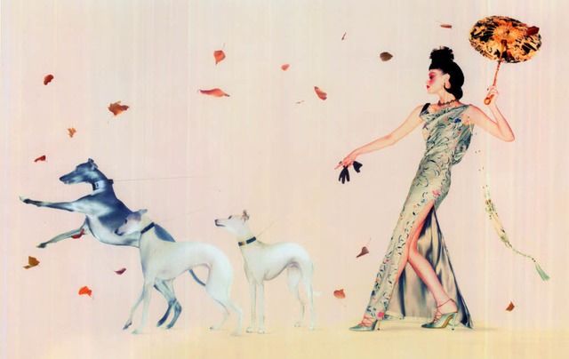 Filigrane Tne: Shalom Harlow &#8211; ...odehaus Christian Dior im Winter 1997   | Foto: Nick Knight