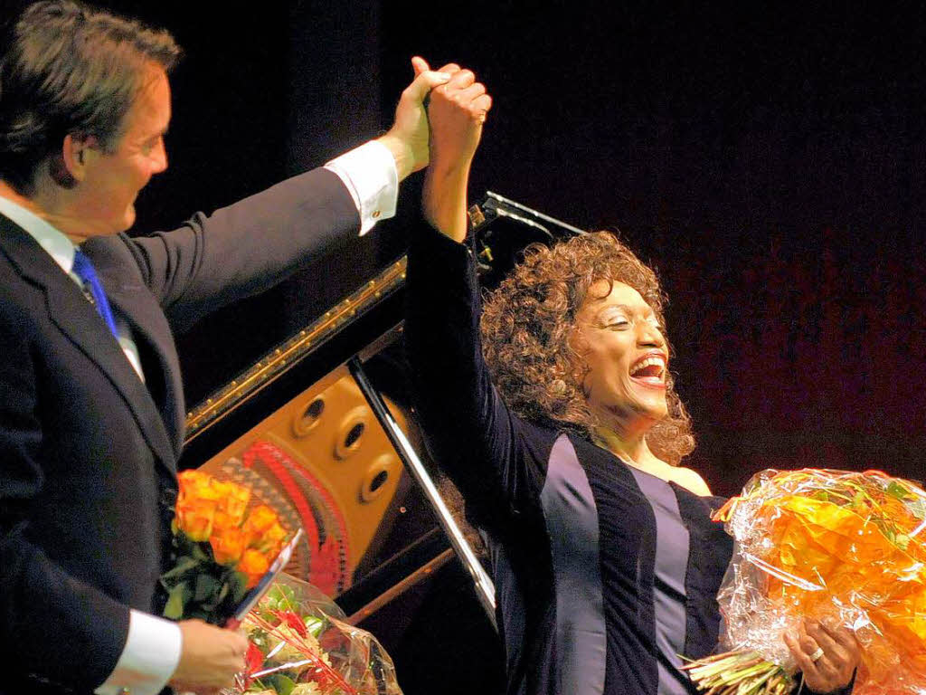 Jessye Norman sang im Konzerthaus Freiburg. Das war Opernstimme mit jazzigen Klngen.