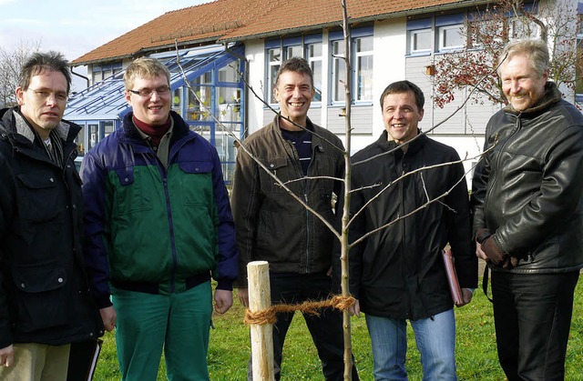 Die &#8222;grne Runde&#8220; und der ...Merath, Rolf Jehle und Michael Rohrer   | Foto: saskia baumgartner