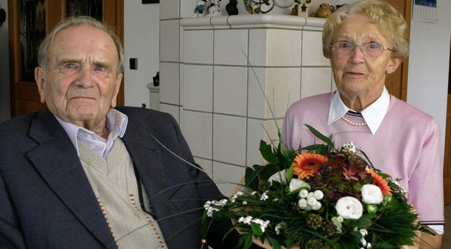 Seit 60  Jahren sind Erika und Walter Tschipke verheiratet.   | Foto: Model