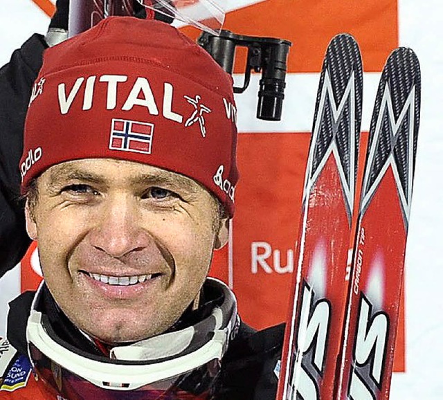 Feierte seinen 90. Weltcupsieg: Ole Einar Bjrndalen   | Foto: dpa