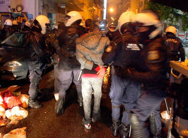 Neue Unruhen in Athen.  | Foto: dpa