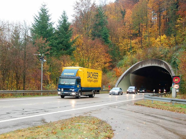 Der Hugenwaldtunnel wird &#8211; vorau...rn nur noch zehn Wochen voll gesperrt.  | Foto: Bernd Fackler