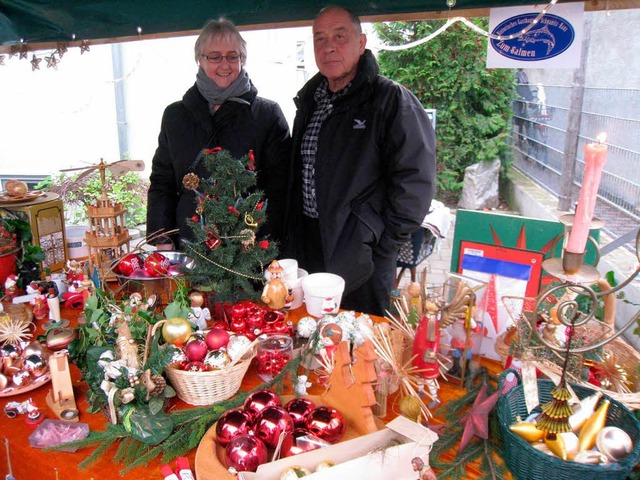 Der Weihnachtsmarkt in Hartheim war An...r viele Besucher auch aus dem Umland.  | Foto: Otmar Faller