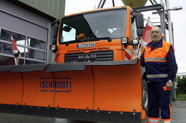 Der Winter kann kommen, die Rumfahrze...m Winter der neue Stolz des Werkhofs.   | Foto: christoph spangenberg