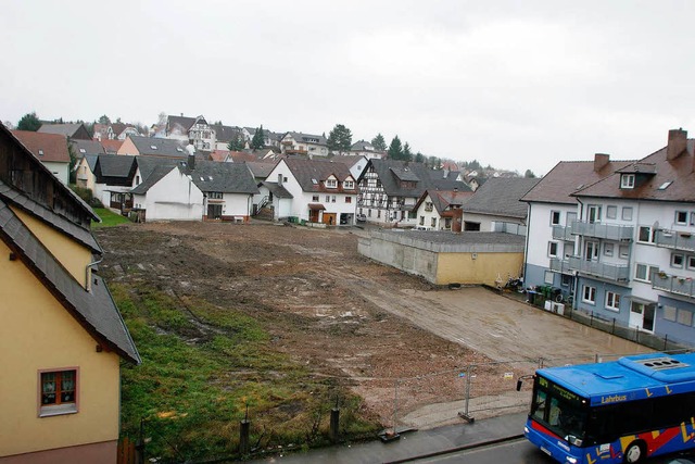 Die Baustelle im Ortszentrum von Friesenheim.  | Foto: Heidi Foessel