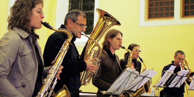 Ein Ensemble des Blasorchesters Seelbach gestaltete das Konzert mit.  | Foto: heidi fssel