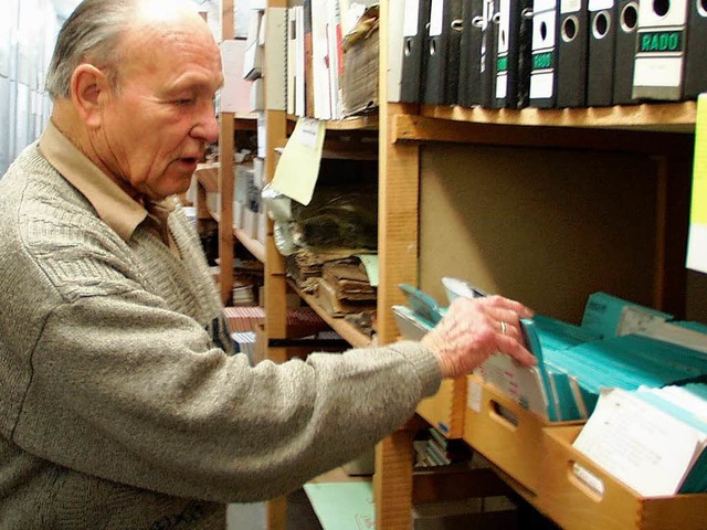 Vorbildlich: Gerhard Moehring und sein...useum. So viel kann nicht jeder tun.    | Foto: Lena Brochhagen