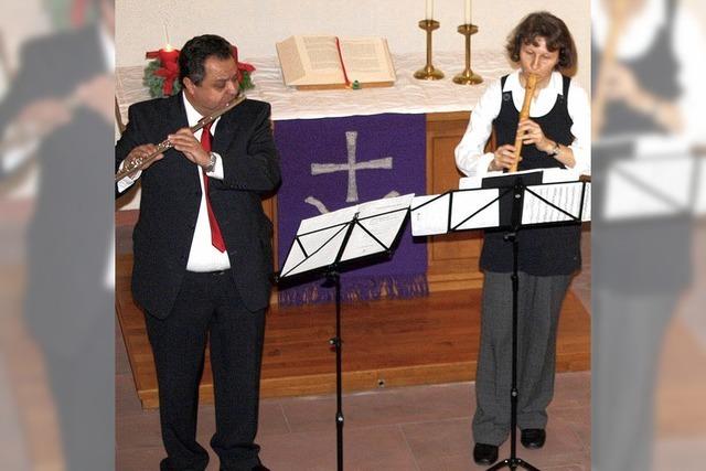 Festliche Flötentöne im Kirchenschiff