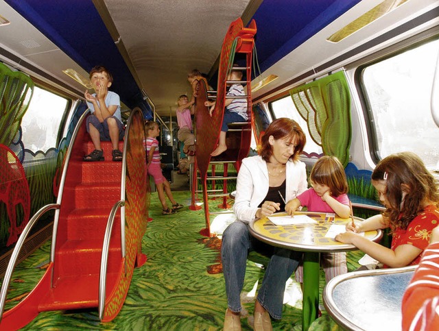 Entspanntes Reisen mit Kindern: Spielabteil im Intercity   | Foto: SBB