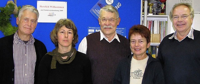 Vorstand der Freunde der Gutenbergschu...der, Hana Haakshorst,  Ernst Heidinger  | Foto: beck
