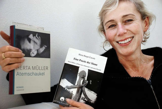 Herta Haupt-Cucuiu, Lehrerin am Offenb...Verleihung des Literaturnobelpreises.   | Foto: G. Siefke