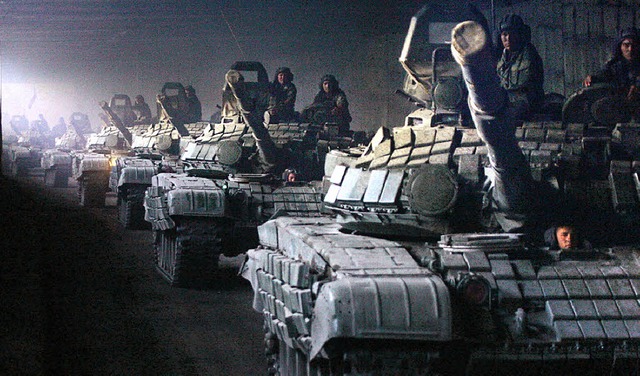 Russische Panzer 2008 in Sdossetien   | Foto: AFP