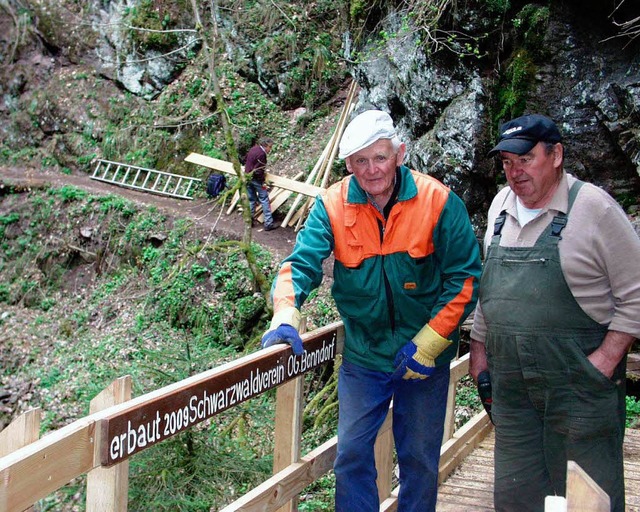 Insgesamt 546 Stunden investierten Mit...ndersaison  in die Wanderwegebetreung.  | Foto: Bruno Morath