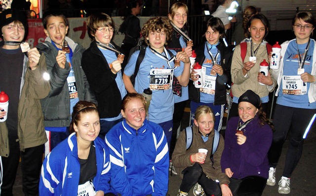 &#8222;I&#8217;m fit&#8220;: 14 Schle...Silberbergschule rannten durch Basel.   | Foto: Privat