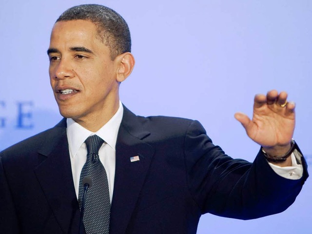 Bekam den Friedensnobelpreis in Oslo verliehen: US-Prsident Barack Obama.  | Foto: dpa