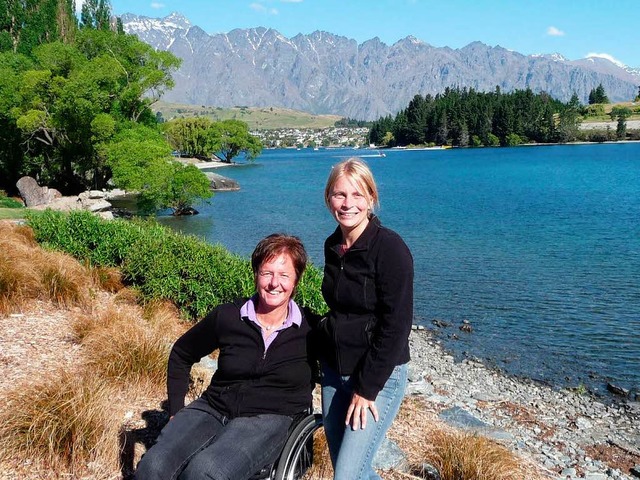 Beate Kellermann und  Mirjam Kleiser in Neuseelands Natur  | Foto: privat