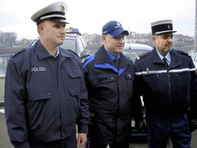 Dreiklang im Dreilndereck: Bundespoli...he Gendarmerie arbeiten eng zusammen.   | Foto: Bundespolizei