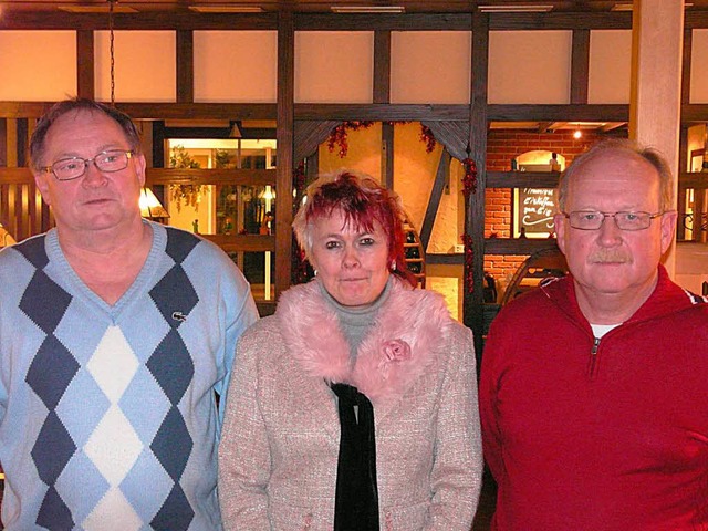 Volker Langner, Heidrun Langner und Fr...stehen an der Spitze des-Ortsverbands.  | Foto: Reiner Beschorner