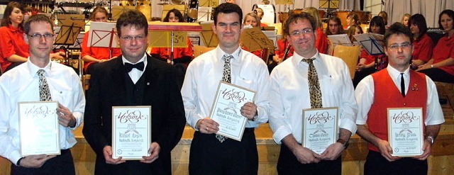 Geehrte (von links): Holger Griesenaue...apper, Thomas Gamp und Hartwig Frank.   | Foto: inken kramer