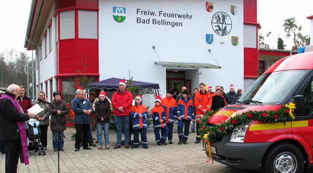 neues Feuerwehrauto Bad Bellingen  | Foto: Jutta Schtz