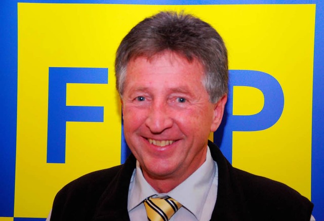 Werner Vlkle ist der neue FDP-Kreisvorsitzende.  | Foto: Dieter erggelet