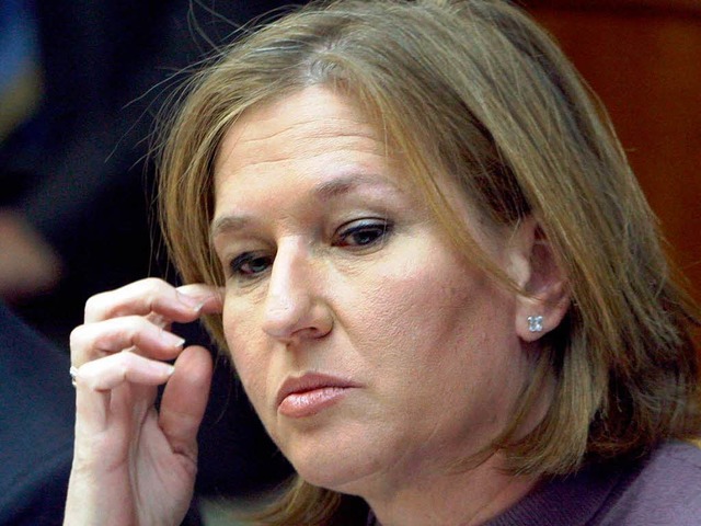 Zipi Livni, Auenministerin in Israel,...ontiert worden. Grund: Der Gaza-Krieg.  | Foto: dpa