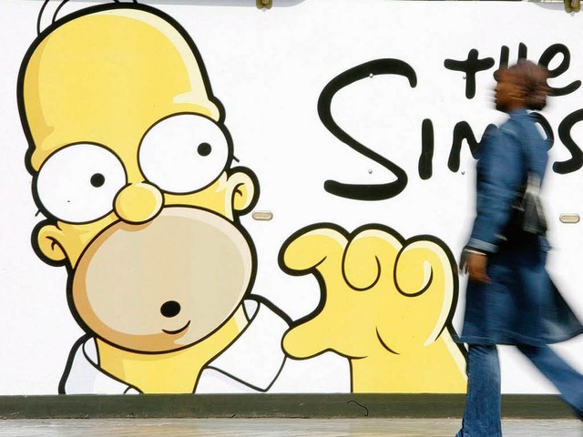 Hier geht&#8217;s um Werbung fr die &#8222;Simpsons&#8220;  | Foto: DPA