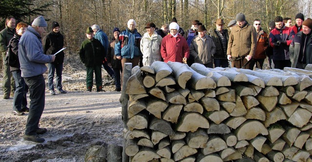 Begehrt  ist das Holz aus dem  Hgelbe...ersteigerung  im Januar 2009  zeigte.   | Foto: Erika Dietrich