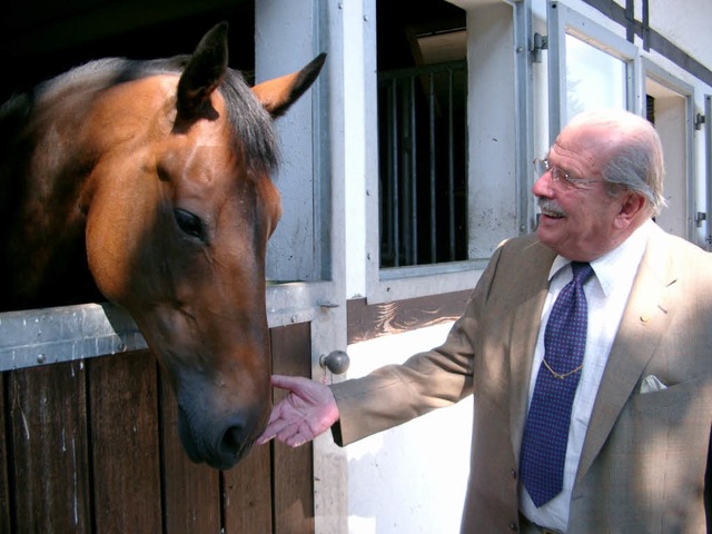 Pferde waren sein Hobby: Willy Kempter... ist im Alter von 89 Jahren gestorben.  | Foto: Monika Rombach