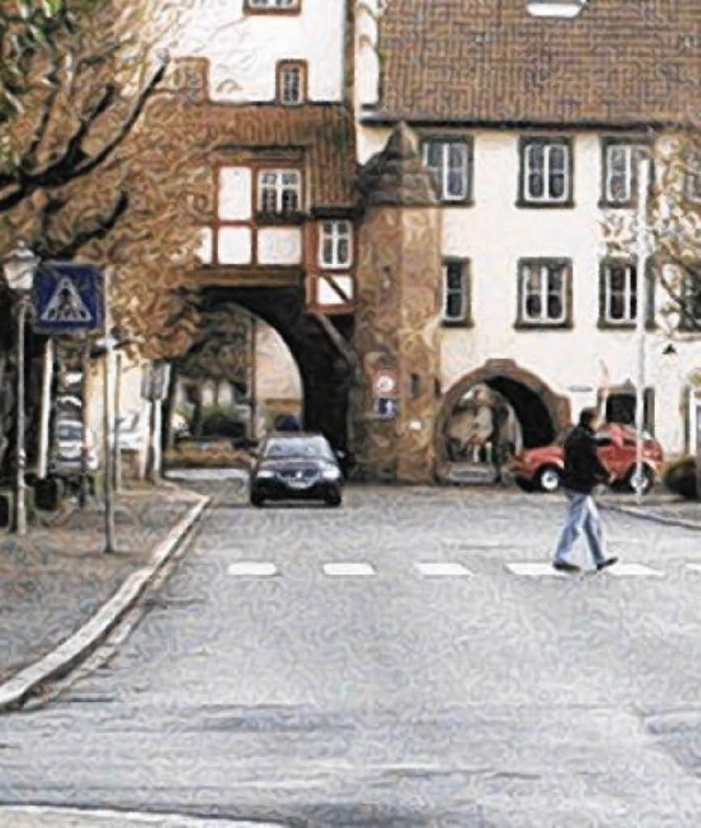 Der Zebrastreifen auf  der Zhringerst...ll 2010 bei der Sanierung wegfallen.    | Foto: BZ