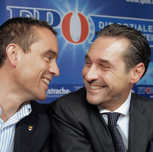 Machen in sterreich wieder auf Harmon...s) und Heinz-Christian Strache (FP)    | Foto: DPA