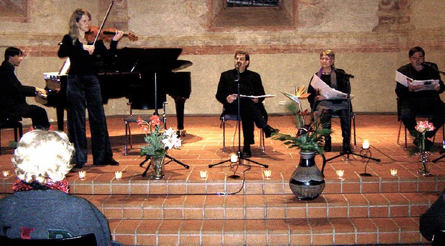 Eine schne Tradition: Die weihnachtli...scher Umrahmung in der Martinskirche.   | Foto: Flier