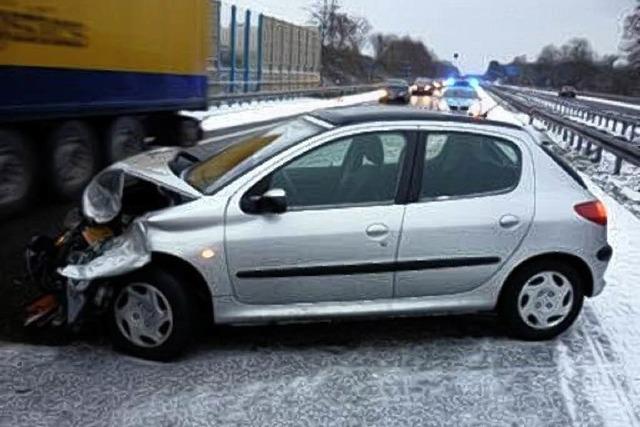 Drehung auf glatter Fahrbahn